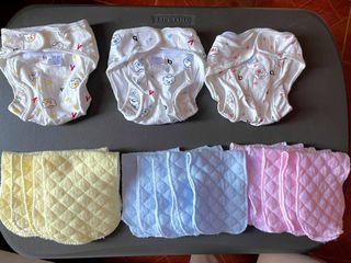 Baby Washable Diaper - Medium (3 pairs)