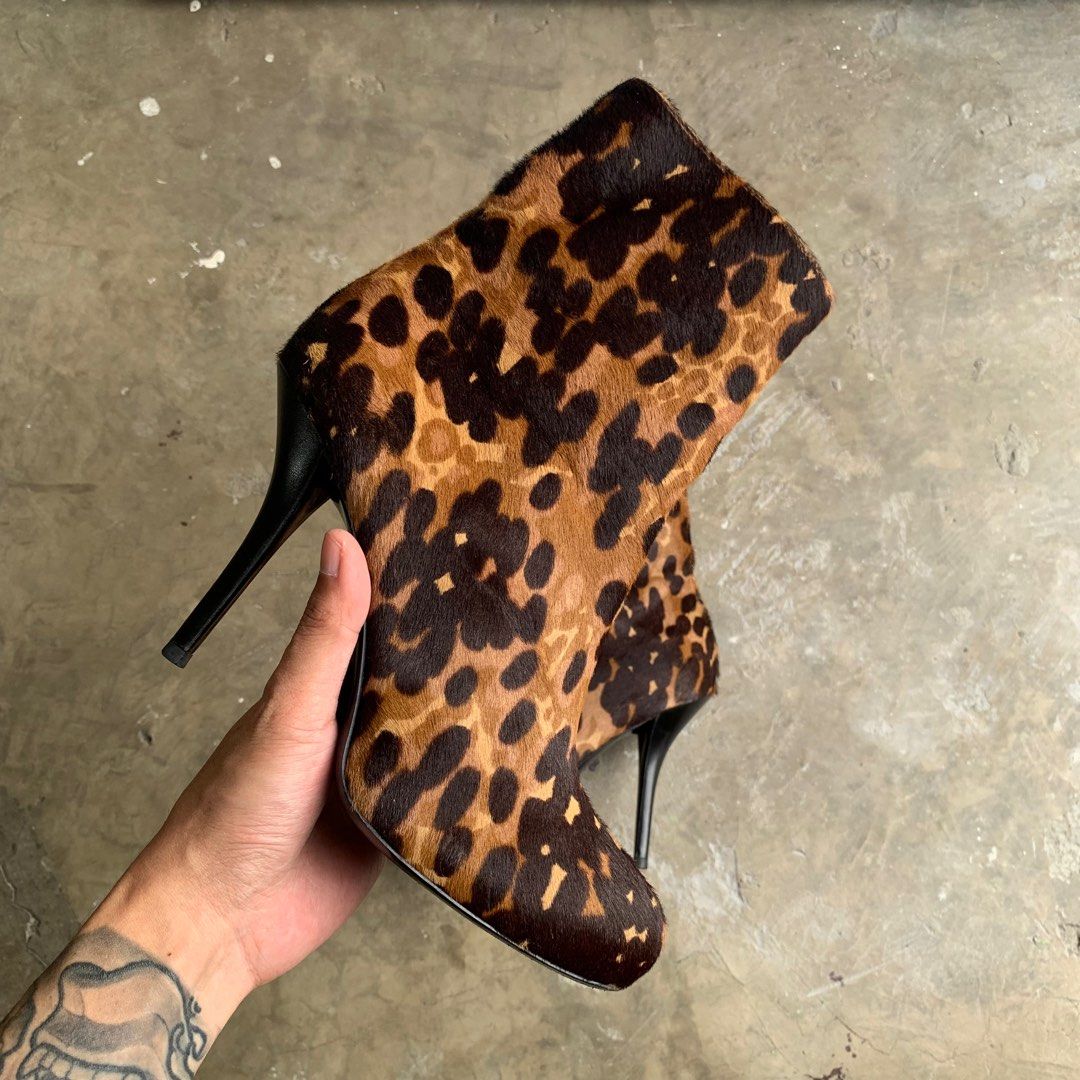 Balenciaga leopard boots discount