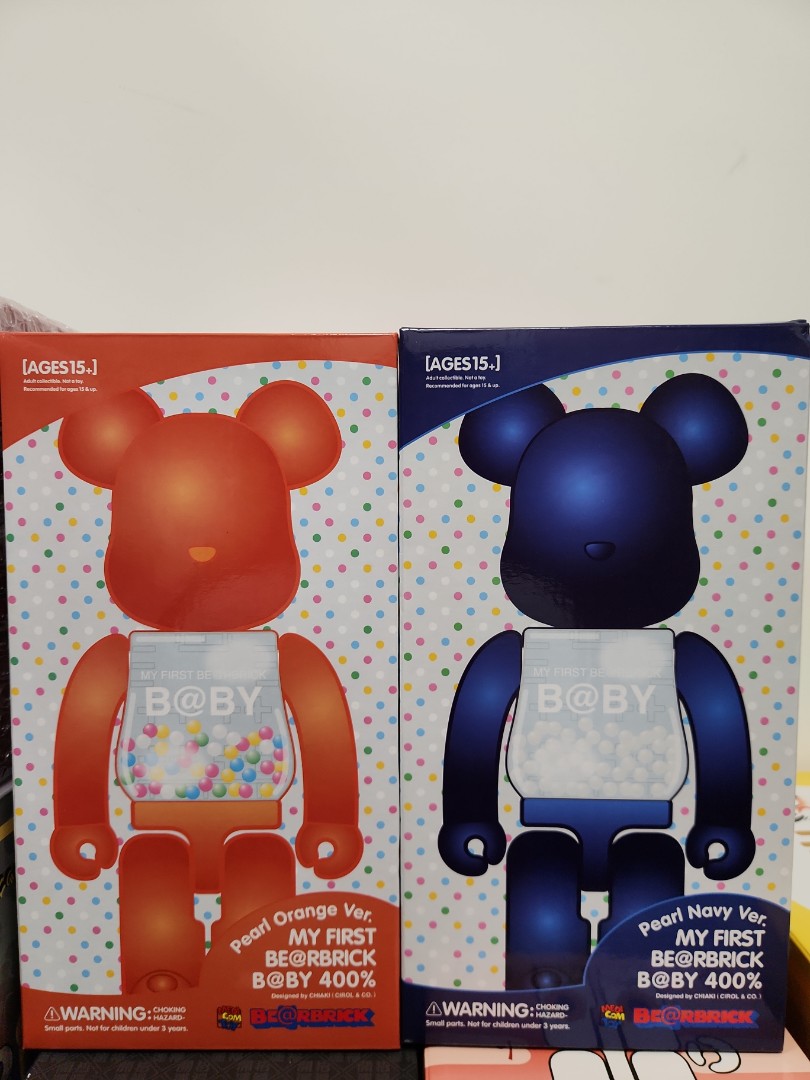 FIRST BE@RBRICK B@BY Pearl Orange 400％-