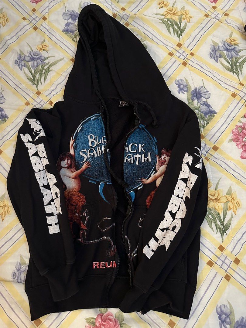 Black Sabbath Zip Up Hoodie Jacket Men s Fashion Coats Jackets