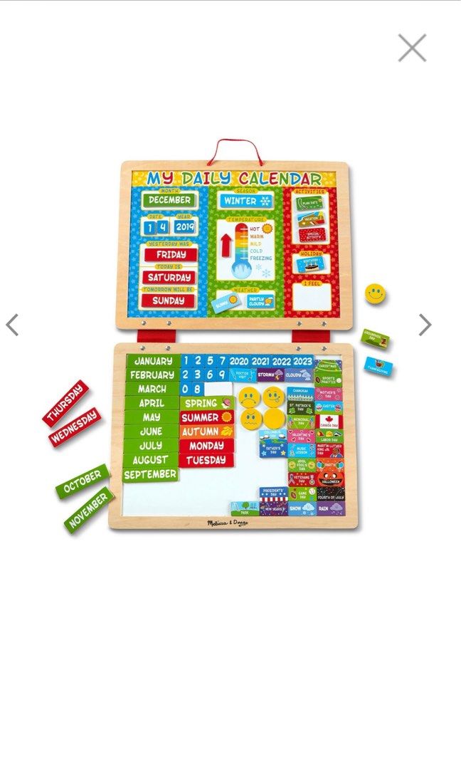 BNWT Melissa Doug My First Daily Magnetic Calendar Hobbies Toys Toys Games on Carousell