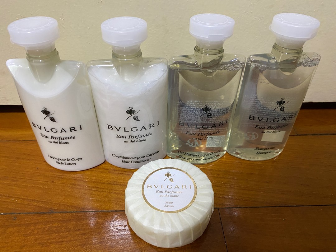 Bvlgari Au The Blanc (White Tea) Shampoo, Shower Gel, Conditioner