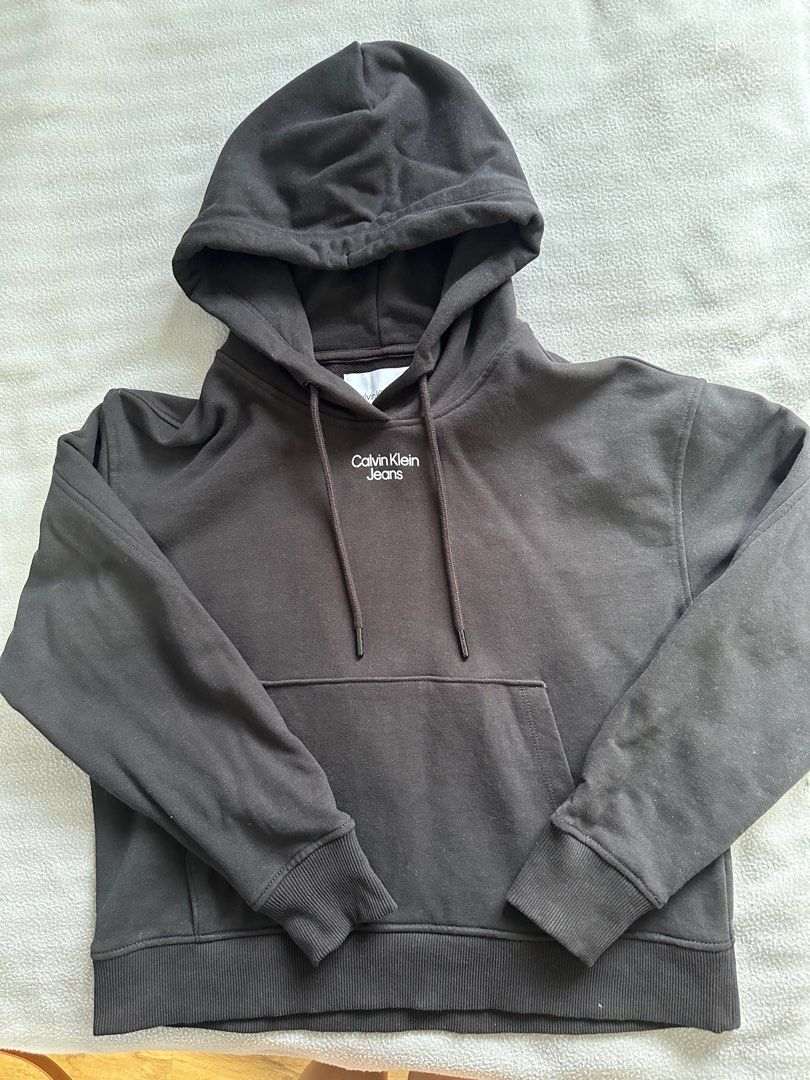 Calvin Klein relaxed hoodie Women s Fashion Tops Longsleeves on