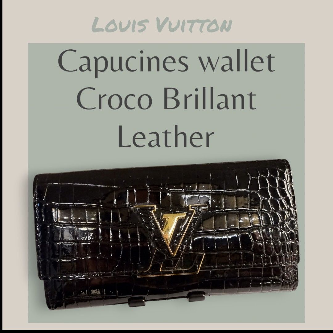 Tas LV Capucines Mini Croco Leather Hitam