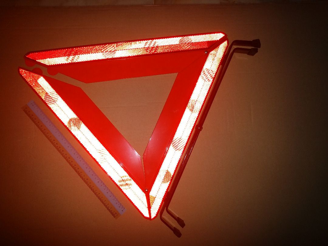 Car Foldable Emergency Warning Triangle-Universal Reflective Warning ...