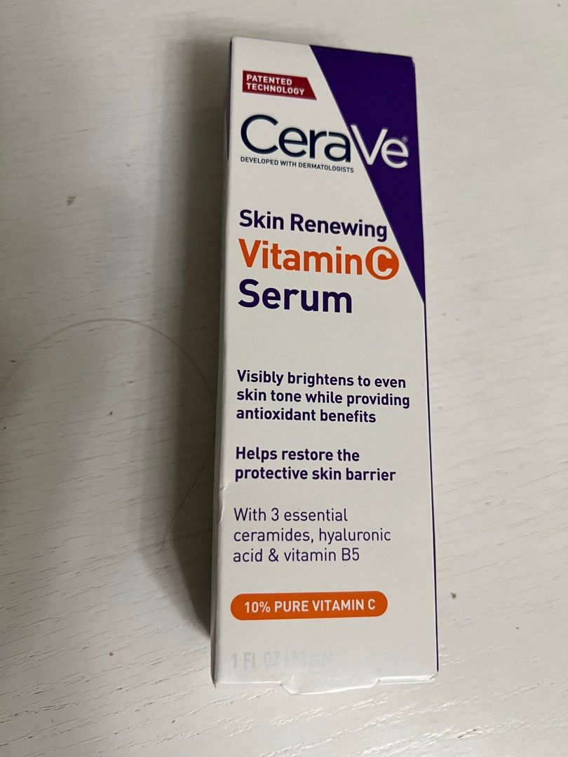 Cerave vitamin C serum, 美容＆化妝品, 健康及美容 皮膚護理, 面部 面部護理 Carousell