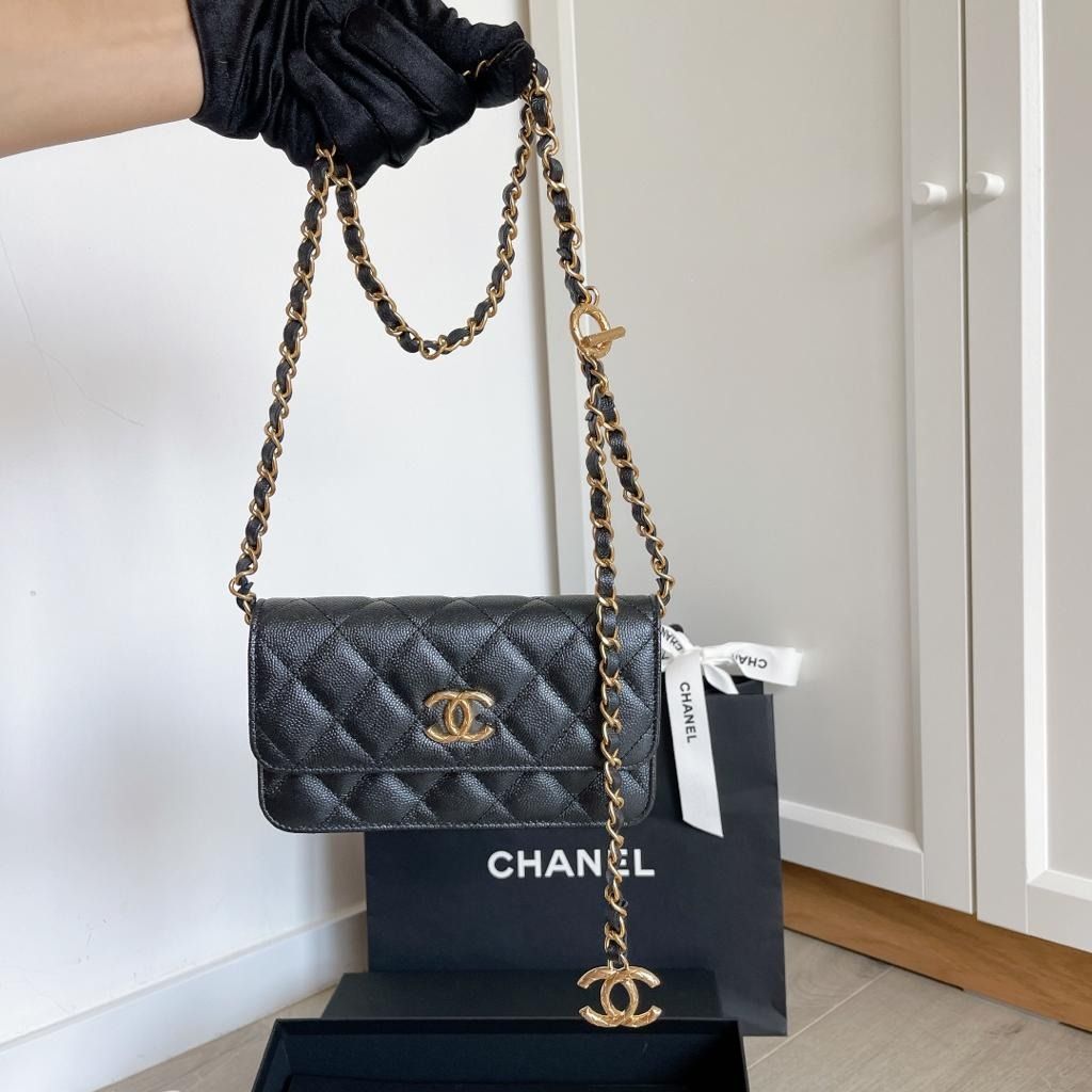 Chanel woc adjustable chain best sale