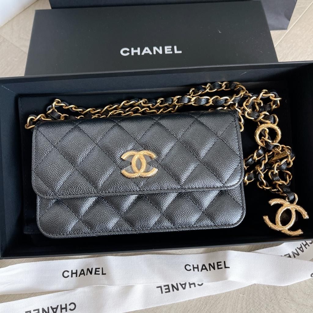 Chanel WOC Camellia, Luxury, Bags & Wallets on Carousell