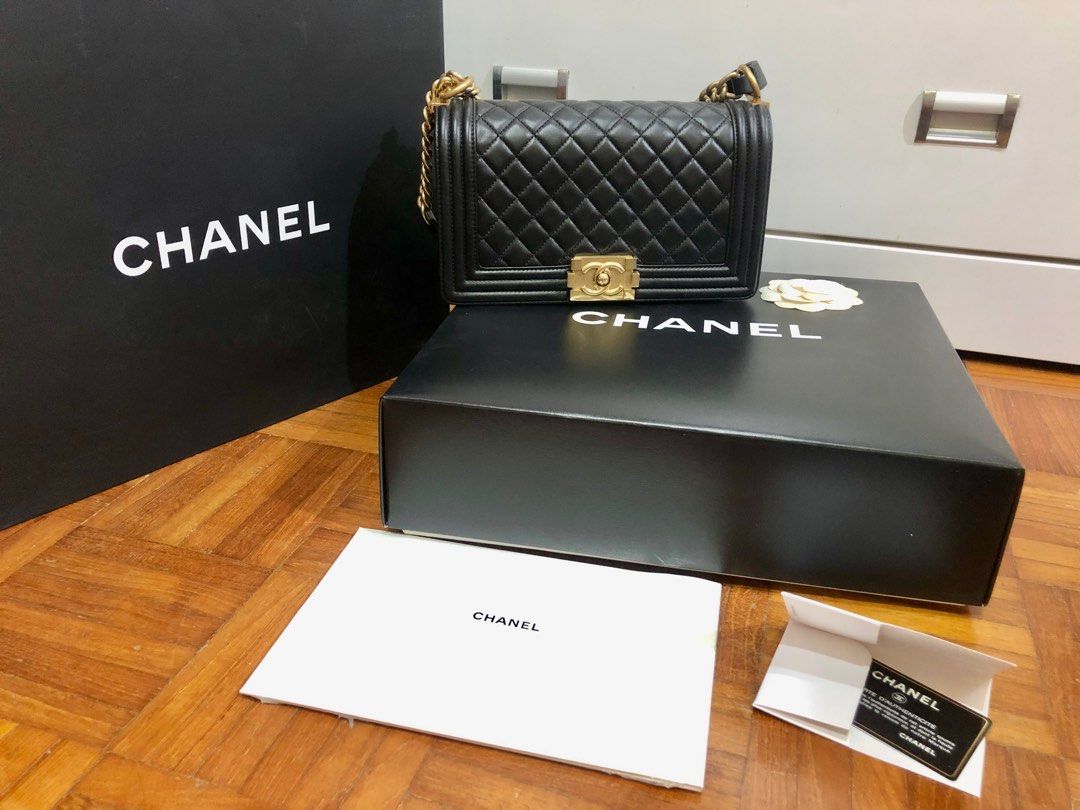 Chanel boy 10 2025 lambskin