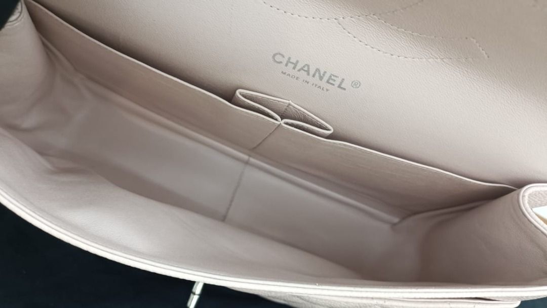CHANEL DOUBLE FLAP BAG JUMBO LIGHT PINK CAVIAR LEATHER SHW, Luxury, Bags &  Wallets on Carousell