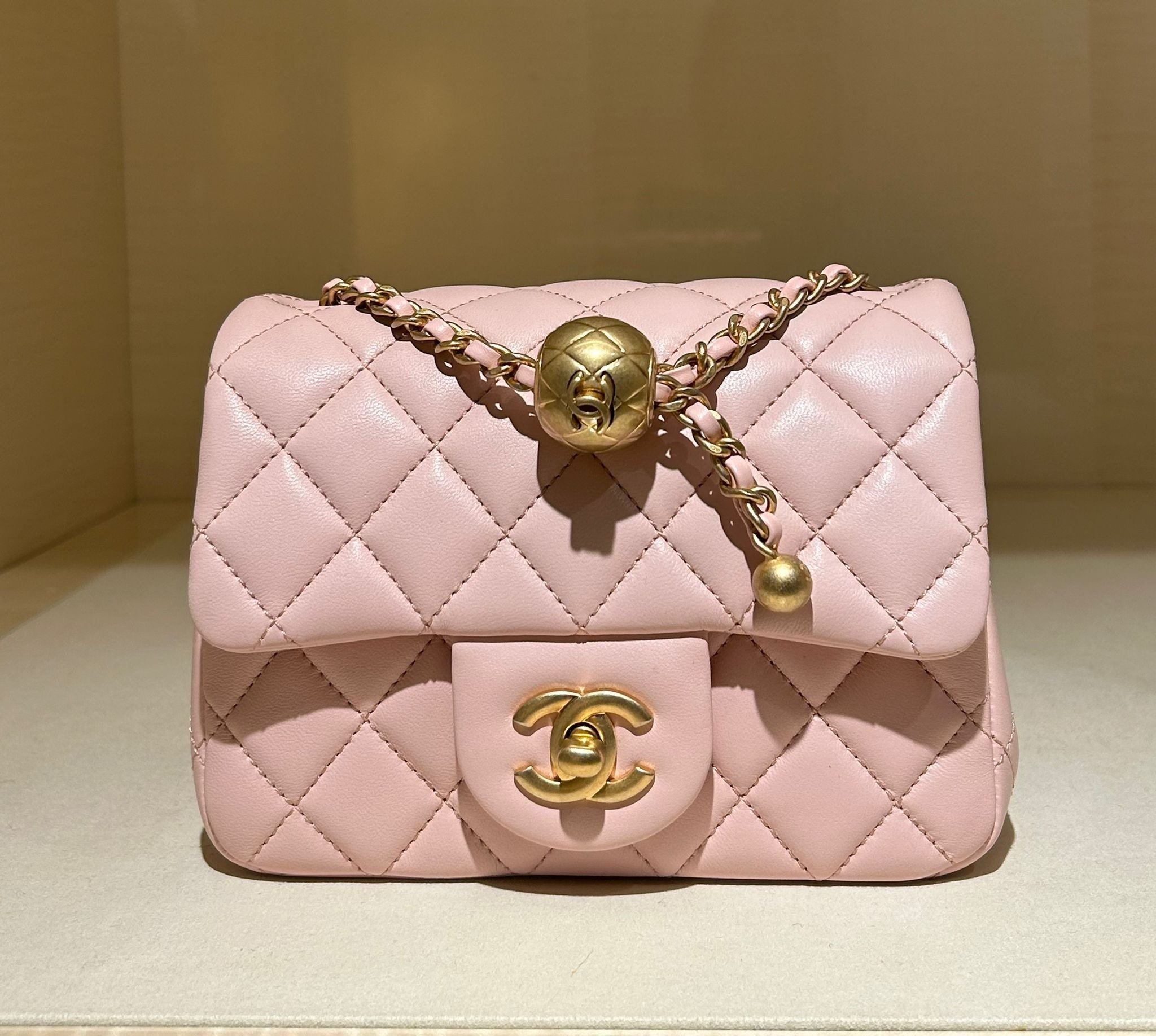 Chanel Mini Square CF 17cm Pearl Crush Pink