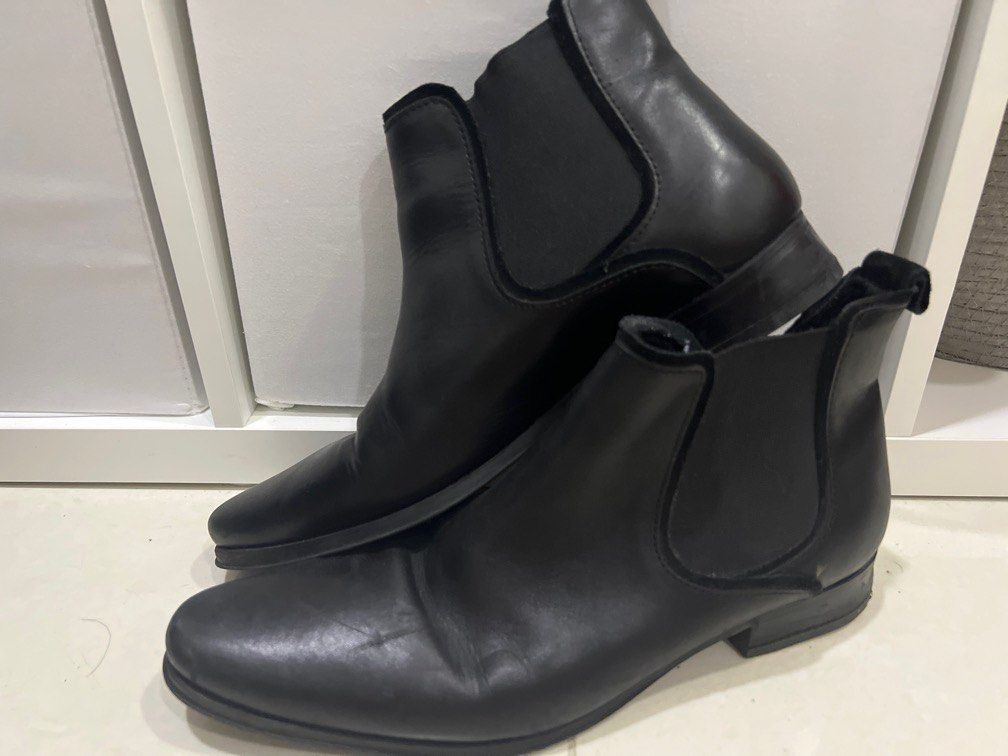 Genuine leather sales chelsea boots