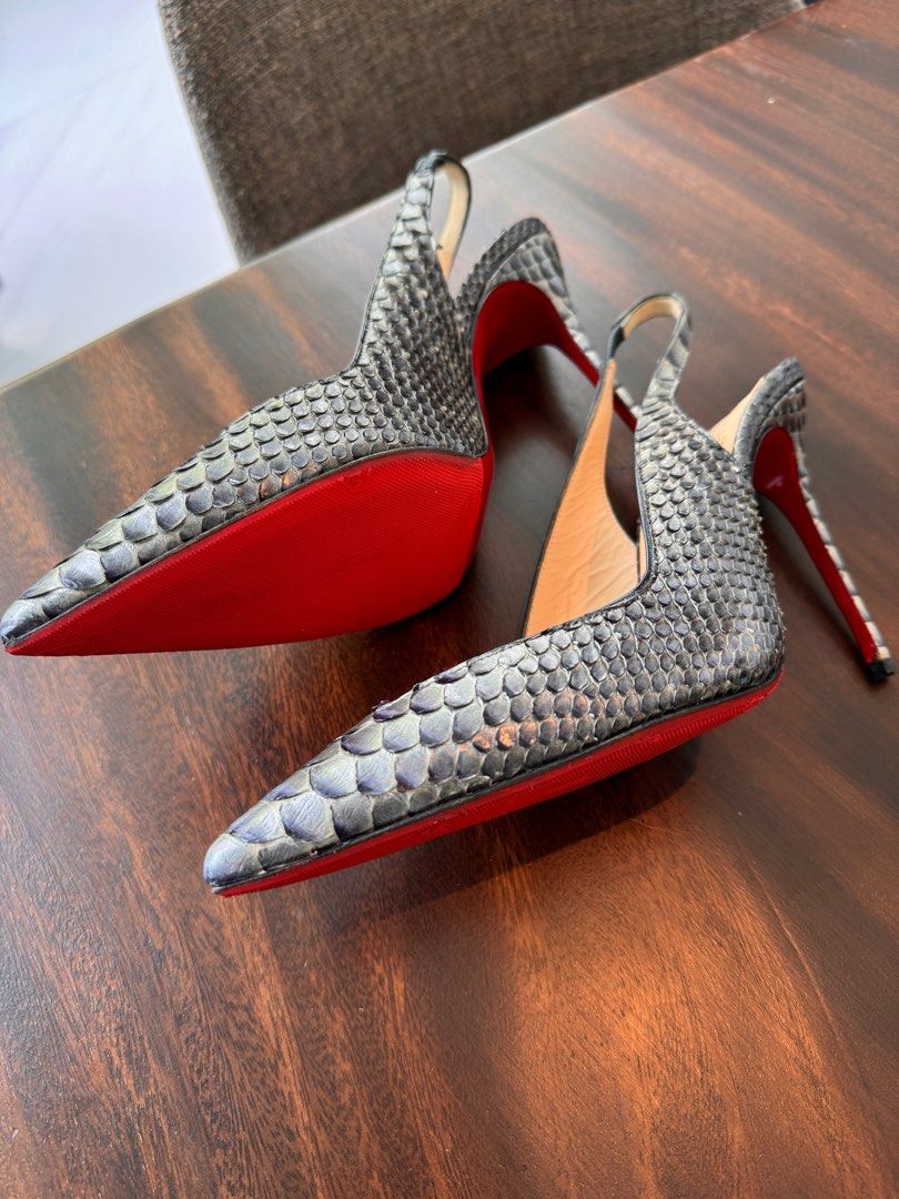 Snakeskin red bottom heels shop