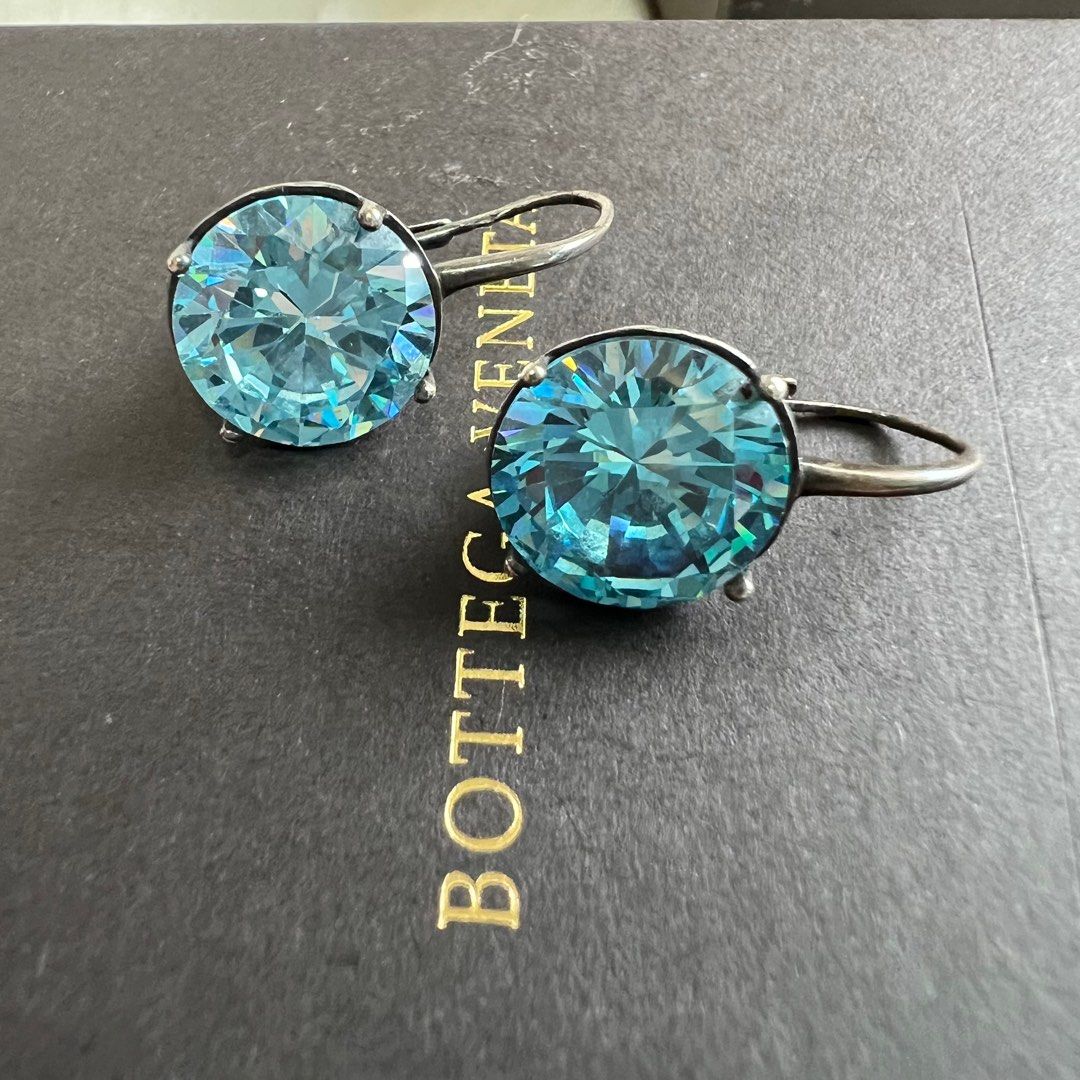 Clearance Bnib Bottega Veneta Cubic zirconia Earrings Set Authentic