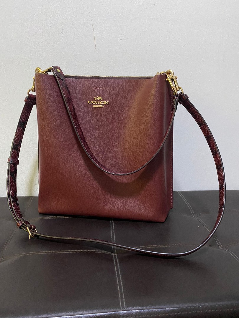 Coach Mollie Bucket Bag in Wine Multi CC754 –