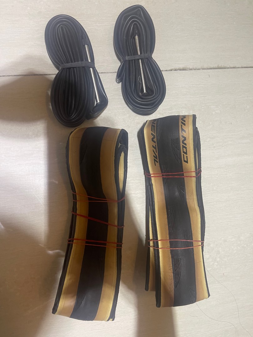 Continental GP5000 25mm cream colour, Sports Equipment, Bicycles ...