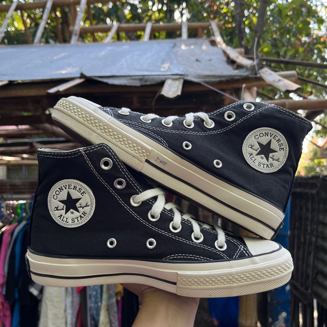 CONVERSE CHUCK 70 HI BLACK Women s Fashion Footwear Sneakers on Carousell