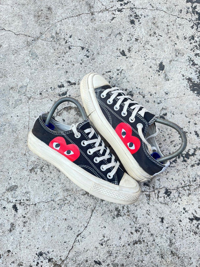 Converse X Cdg play comme des garcons black white second original