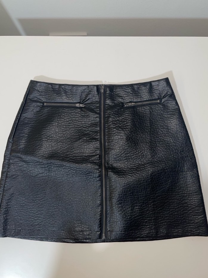 Faux leather skirt cotton on outlet