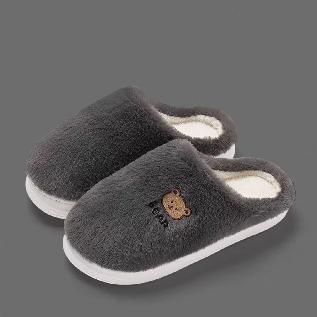 BRAND NEW Couples Home Slipper Indoor Fluffy Bear Cute Amazing