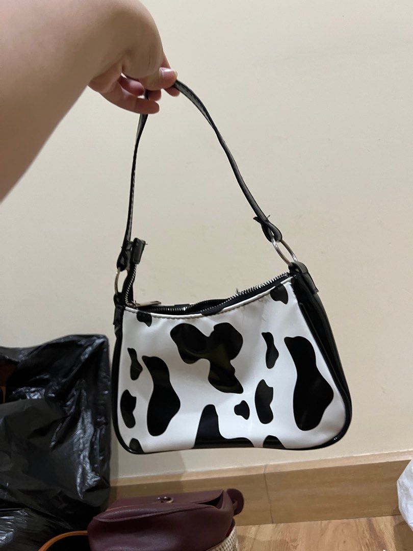 Cow pattern shoulder bag Women s Fashion Bags Wallets