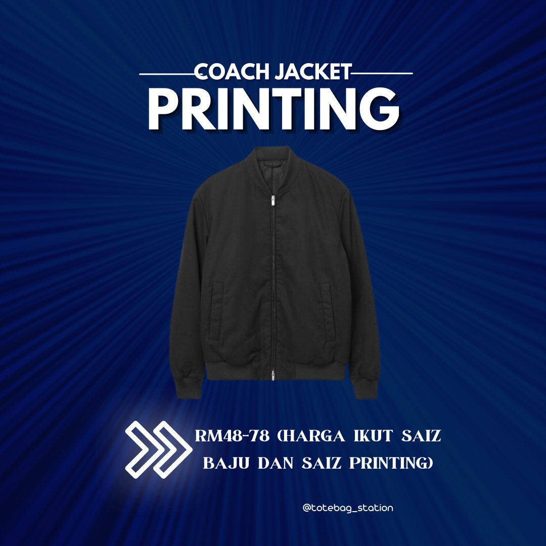 Custom coach jacket, Men's Fashion, Activewear on Carousell