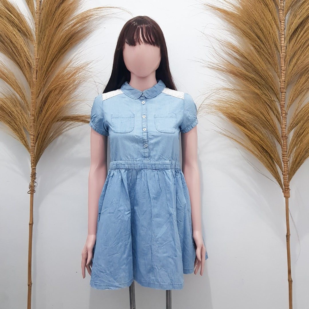 Dress denim wanita sales