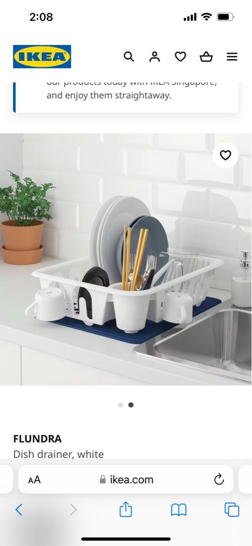 Dish Drainer Furniture Home Living Kitchenware Tableware Other Kitchenware Tableware on Carousell