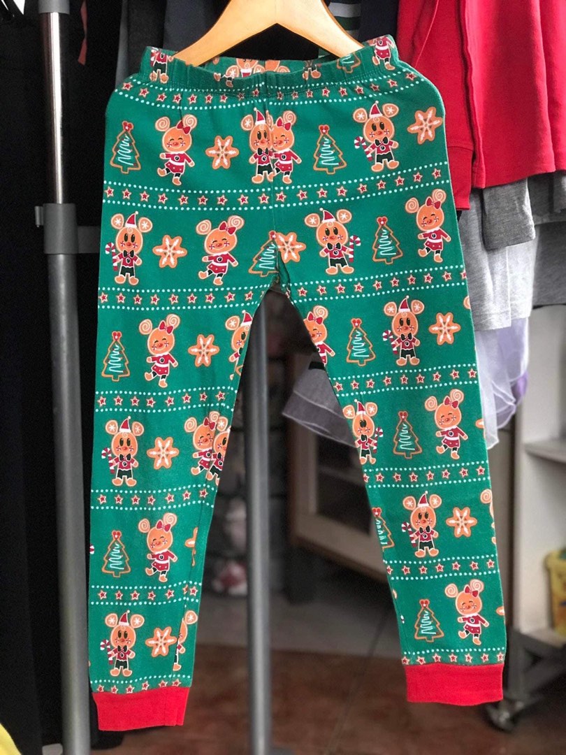 Disney Christmas Pajama Pants, Babies & Kids, Babies & Kids Fashion on