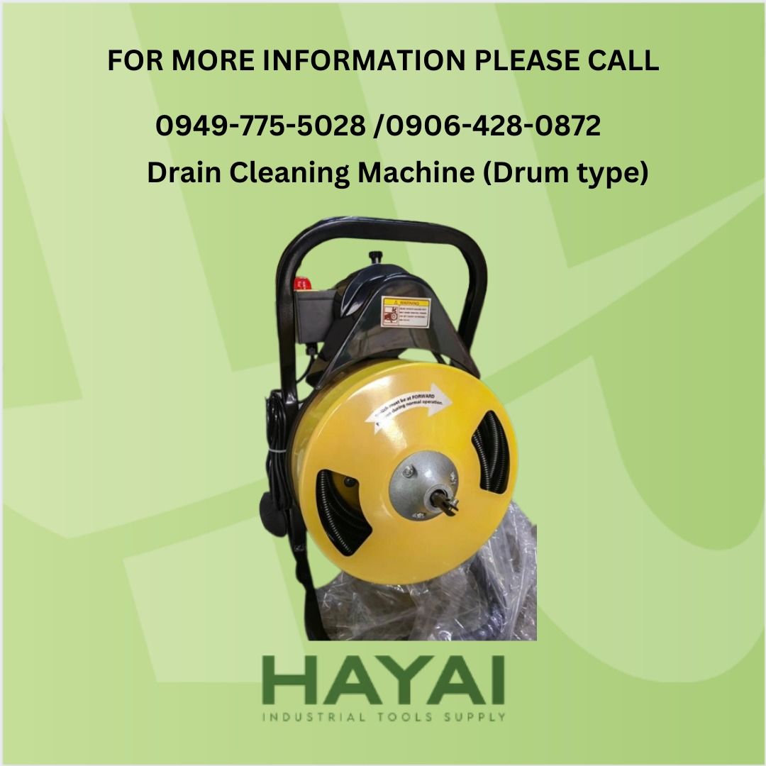 Drain Cleaning Machine (Drum type), Commercial & Industrial
