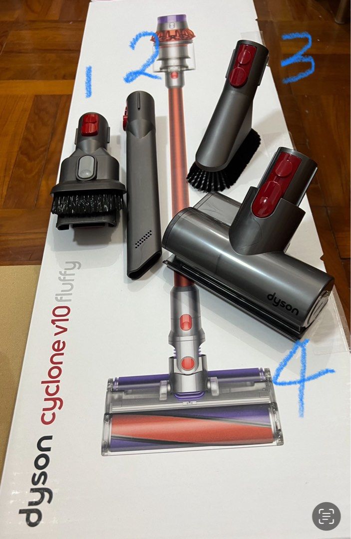 Dyson cyclone V10 fluffy 全新原廠配件, 家庭電器, 吸塵機＆ 家居清潔