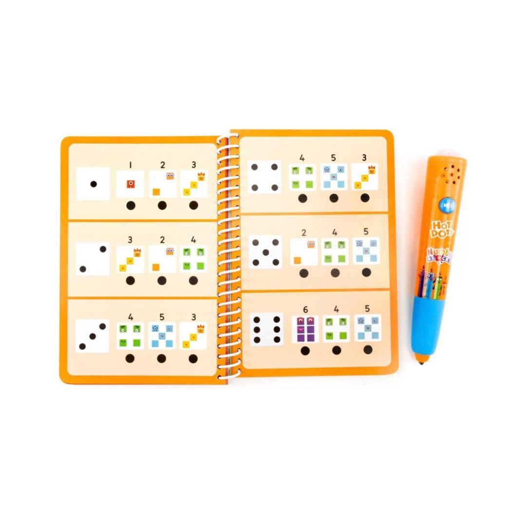 Educational Insights Hot Dots Numberblocks Workbook Numbers 1-10 with ...