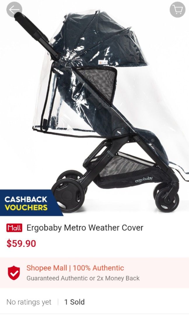 Ergobaby Metro Stroller Weather Cover Babies Kids Going Out