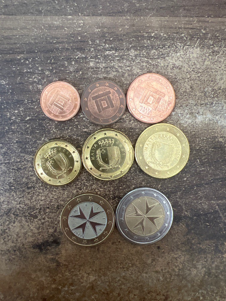 Euro coins Malta, Hobbies & Toys, Memorabilia & Collectibles, Currency