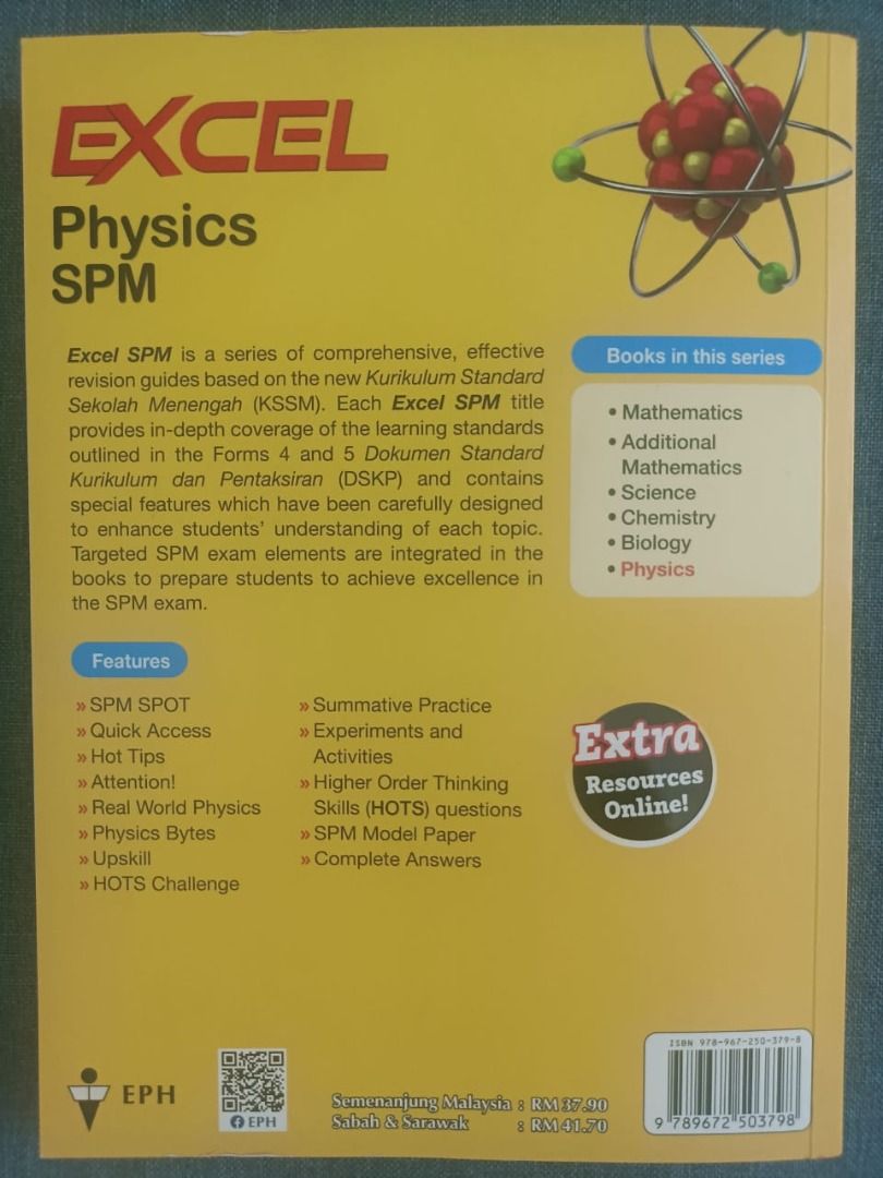 EXCEL Physics SPM, Hobbies & Toys, Books & Magazines, Textbooks on ...