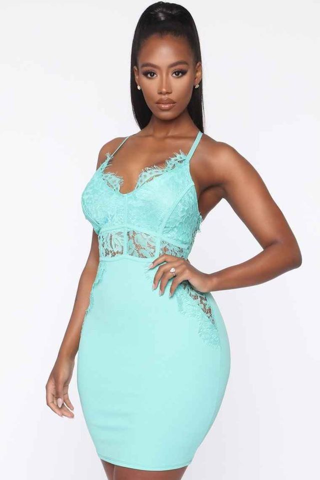 Mint Lace Dress