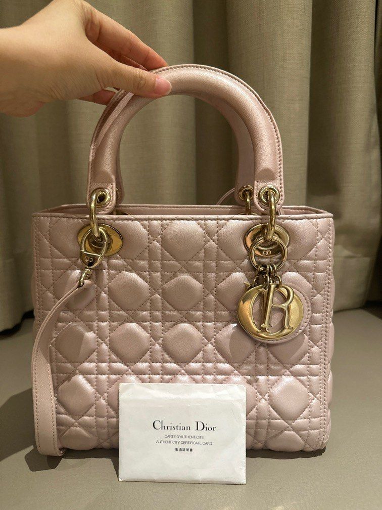 Lady dior pearly pink sale