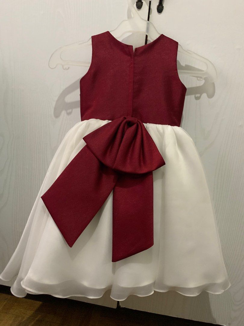 Deep red flower girl dresses 2025
