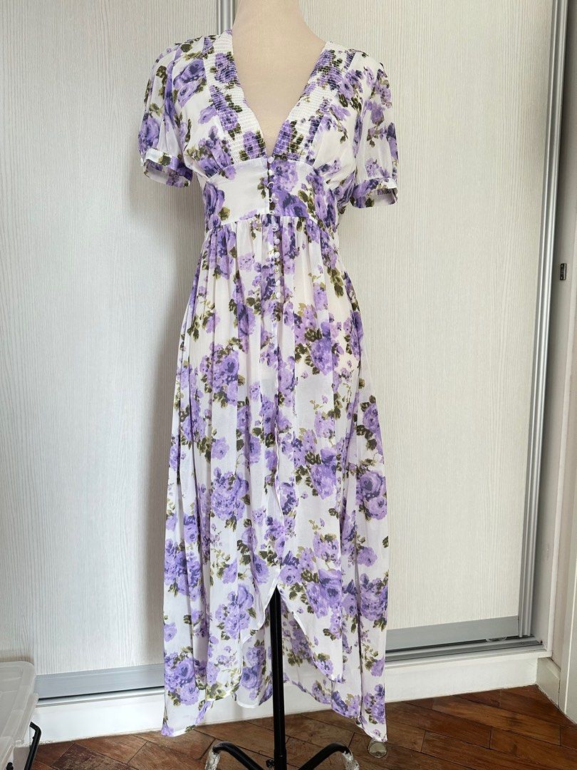 Forever 21 purple floral dress shop