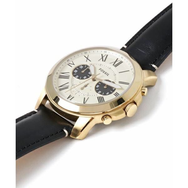 Fossil Grant Chronograph Black Leather Watch FS5272