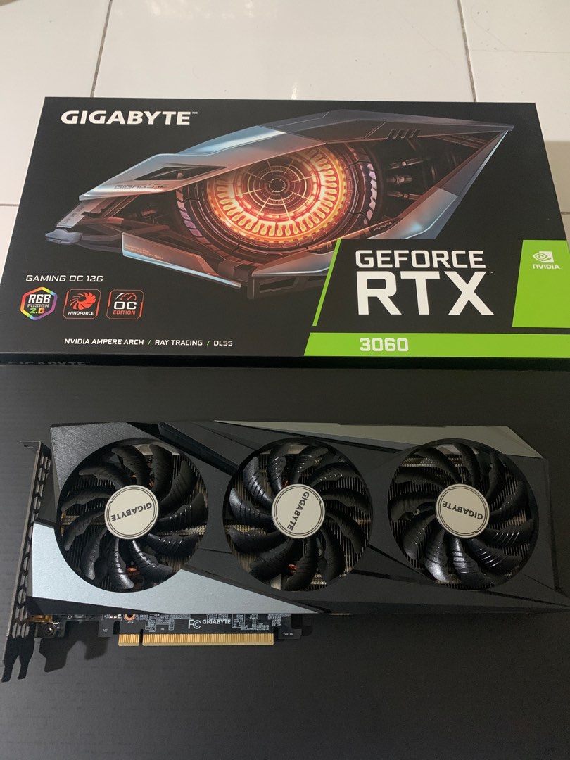 GIGABYTE RTX 3060 12GB OC, Computers & Tech, Parts & Accessories ...