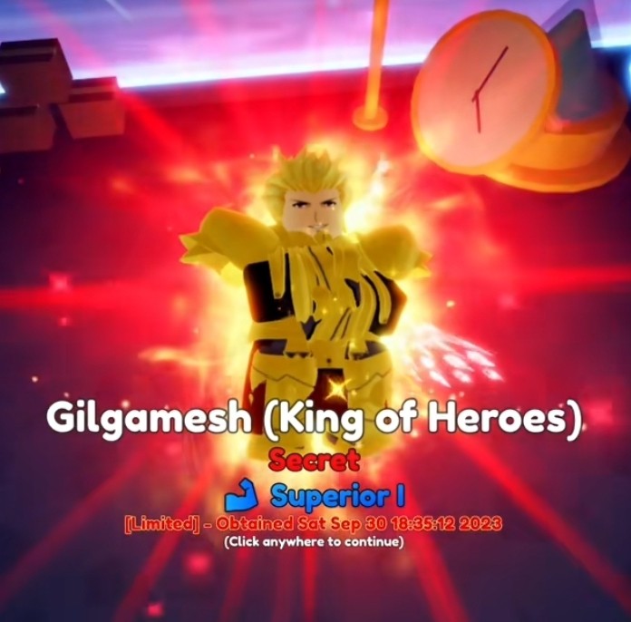 How To Get Gilgamesh in Anime Adventures