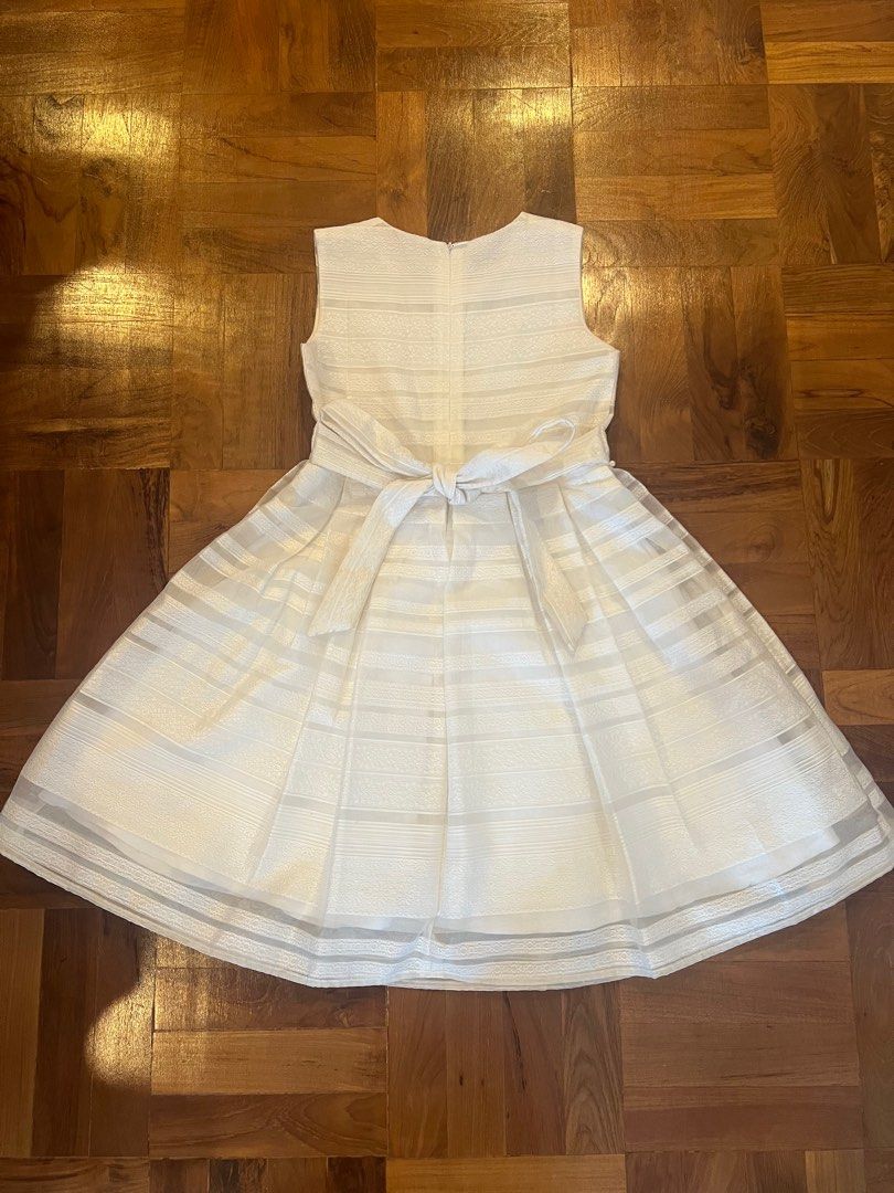 Girls white shop dress cardigan