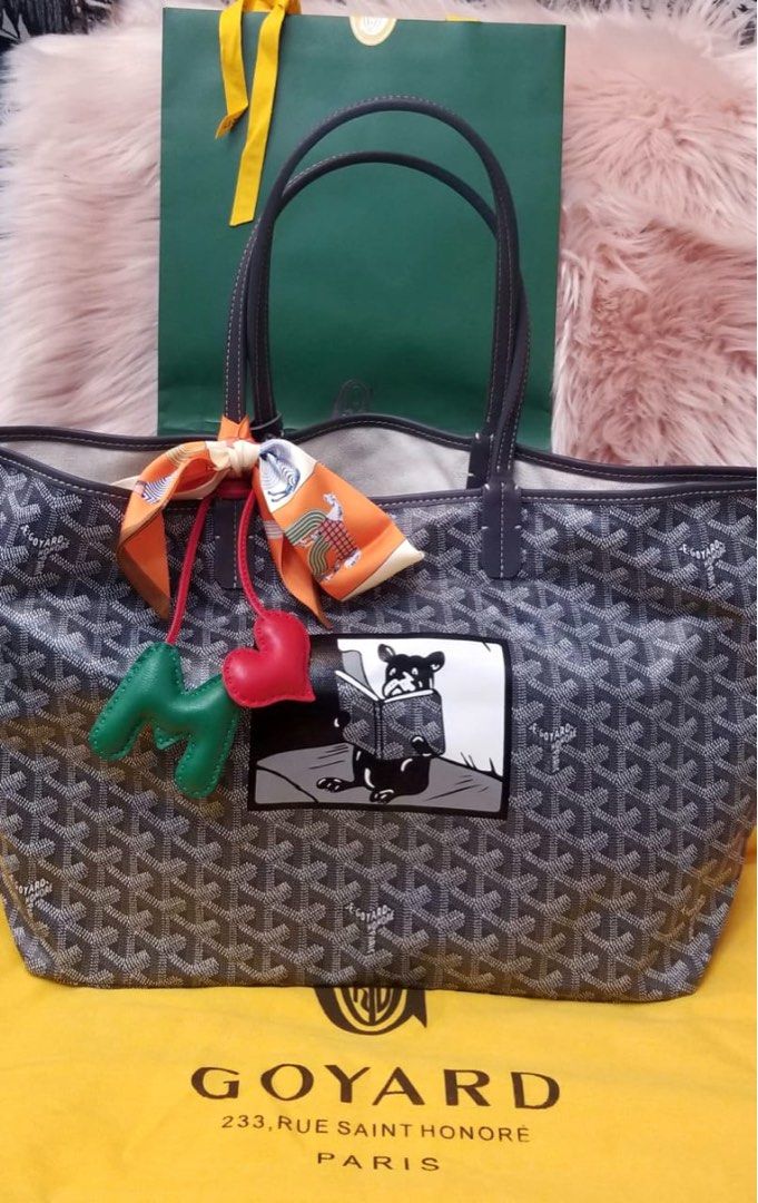 Goyard St Louis PM French Bulldog Limited Edition in Special Color Gray,  Luxury, Bags & Wallets on Carousell