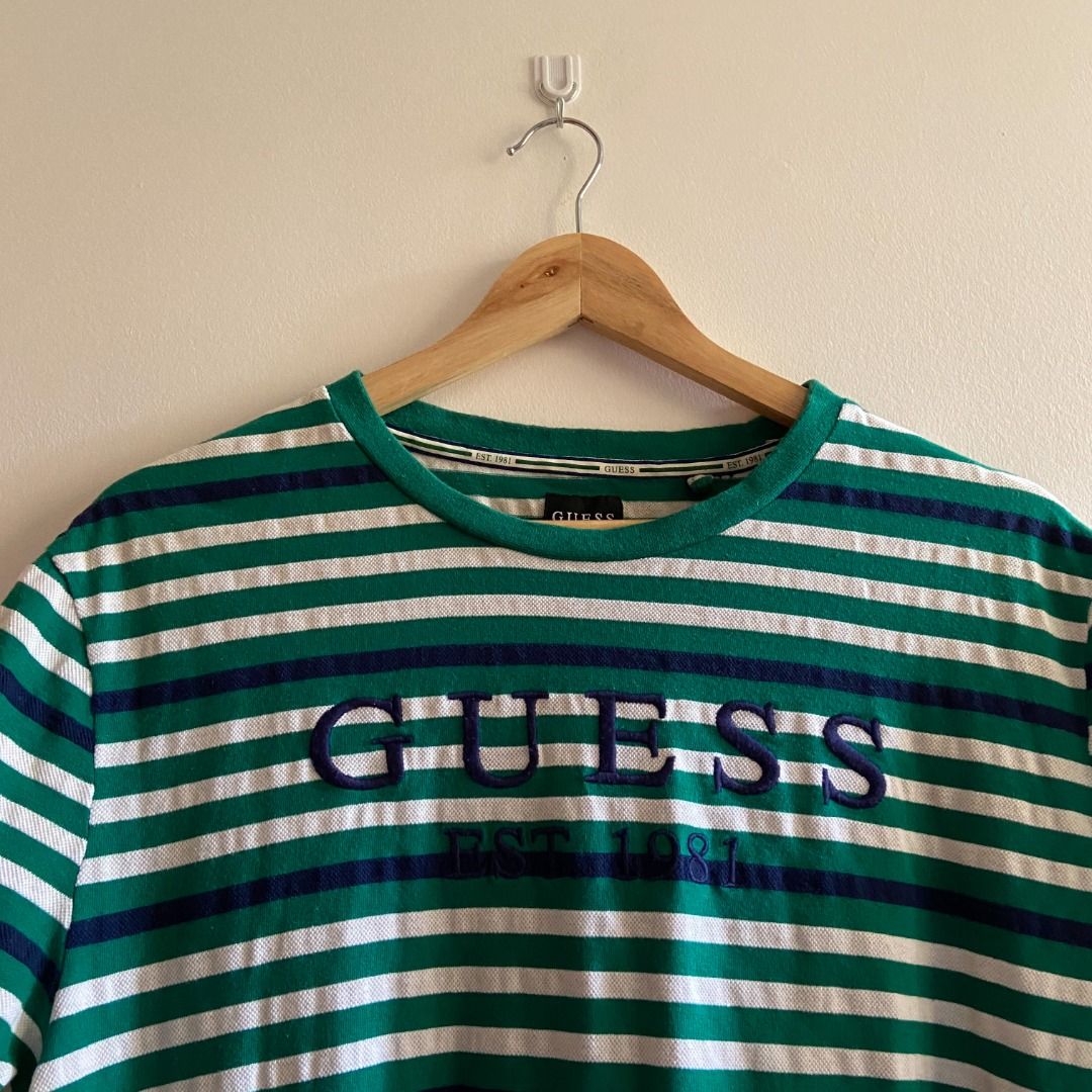 Guess shirt green new arrivals