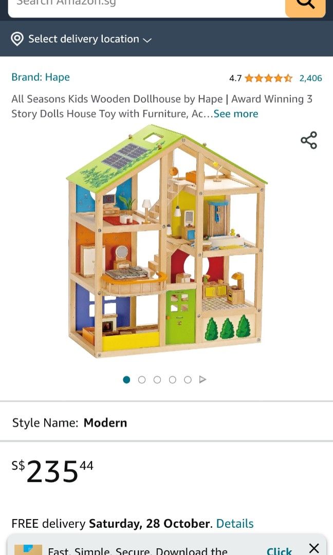 Hape all sales season doll house
