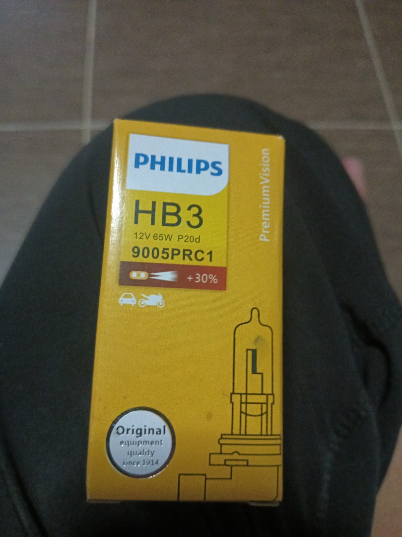 Philips HB3 9005 12V 65W P20d Vision Car Headlight Bulb 9005PRC1 Single