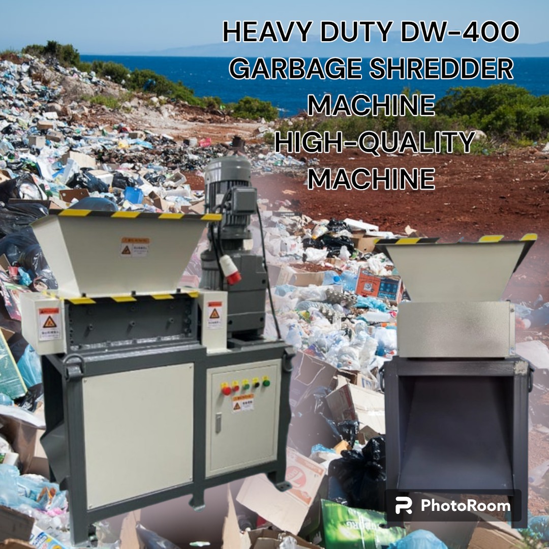 HEAVY DUTY DW-400 GARBAGE SHREDDER MACHINE HIGH-QUALITY MACHINE ...