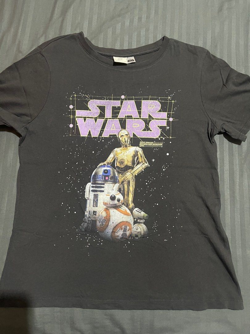 H M Star wars Shirt Small Women s Fashion Tops Shirts on Carousell