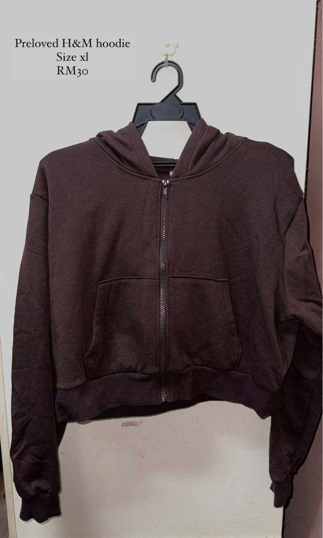 H and hotsell m cropped hoodie